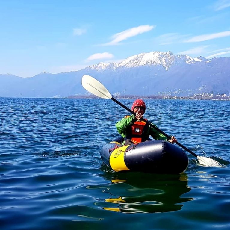 Packraften auf dem Lago