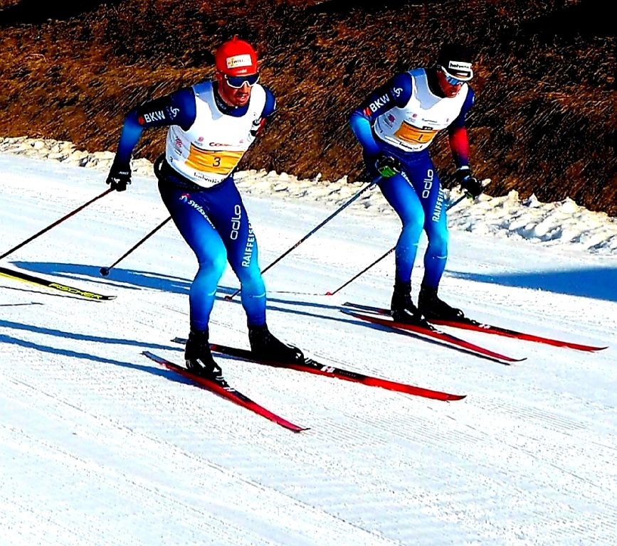 Dario Cologna am Engadiner.