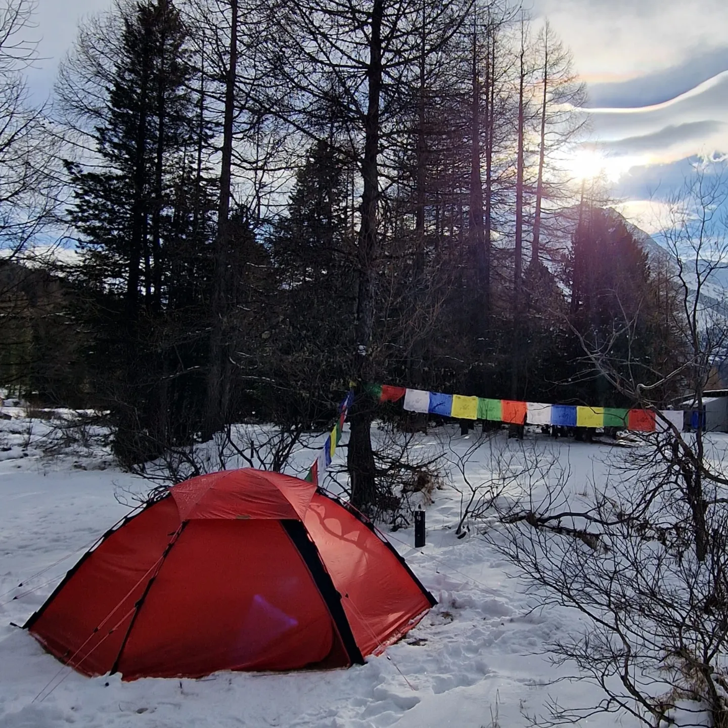 Meine Burg aud dem Camping Morteratsch.