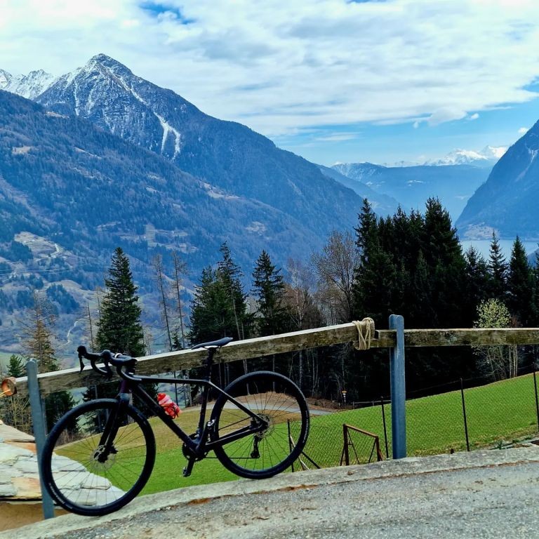 Poschiavo - Cavaglia mit dem Gravelbike.
