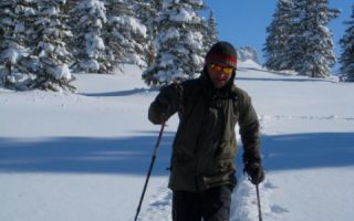 eggberge, zelten und schneeschuhlaufen